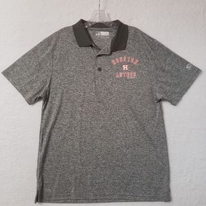 HOUSTON ASTROS mens polo shirt gray size L
